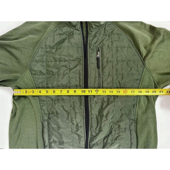 Orvis Men’s Full Zip Jacket Size Large Olive Green Quilted Lightweight - Picture 6 of 9